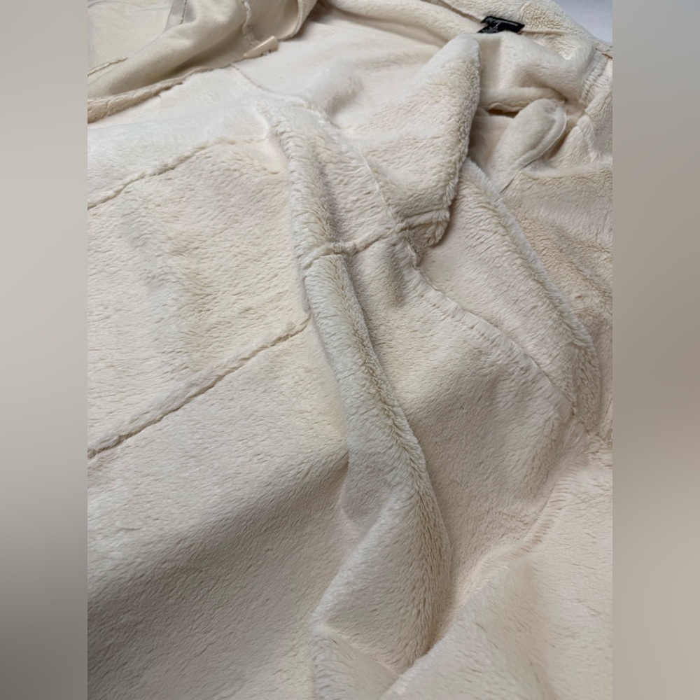INC International Concepts Cream Faux Shearling Wrap Jacket 2X - Picture 12 of 12